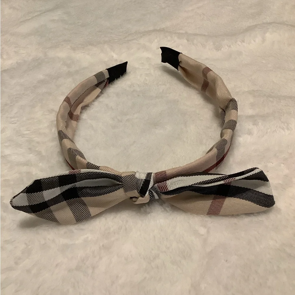 2 Plaid Headbands & Set of Pins (1 of 2 sets posted)